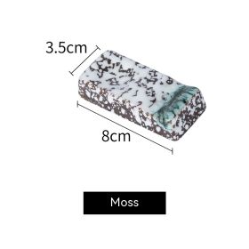 Japanese Ceramic Pillow Holder For Chopsticks (Option: Moss)