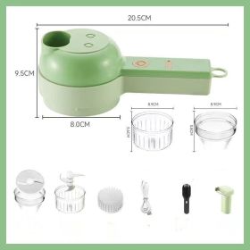 Multifunctional Household Slice Electric Garlic Pounding Chopper (Option: Second Generation 800 MA)