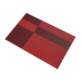 Thickened Non Washable Children's Anti-skid Meal Mat (Option: Red And Black Plaid-1pc)