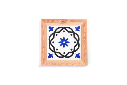 Chinese Style Ceramic Cork Cup Mat (Option: 12 Style)