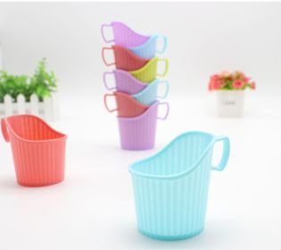 Disposable Paper Cup Holder Household Cup Saucer (Option: Mixed Color 10 Pieces)