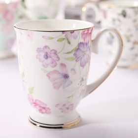 Household Creative Bone China Mark Office Cup (Option: Early Summer-300 ML)