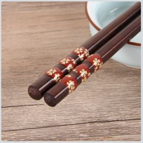 Wooden Japanese Style Chopsticks Household Craft Chopsticks Wooden Tableware (Option: Type F)