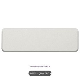 Natural Diatom Mud Hydrophilic Pad Simple Washstand Storage Pad (Option: Gray White Toiletries Mat)