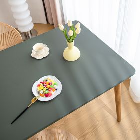 Sheepskin All-inclusive Tablecloth Waterproof And Oil-proof Disposable Anti-scald Tablecloth (Option: Dark Green-Suitable For 70X120cm)