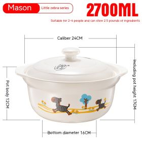 Casserole Stew Household Coal-fired Gas Soup Ceramic High Temperature Resistant Stew Tile (Option: 13Style)