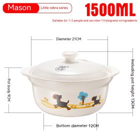 Casserole Stew Household Coal-fired Gas Soup Ceramic High Temperature Resistant Stew Tile (Option: 11Style)