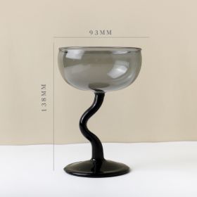 Milk Tea Milkshake Dessert Glass Cup Goblet Pudding Ice Cream Bowl Ice Cream Cup (Option: BJ00673-240ml)