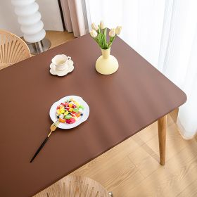 Sheepskin All-inclusive Tablecloth Waterproof And Oil-proof Disposable Anti-scald Tablecloth (Option: Brown Tea-Suitable For 70X130cm)